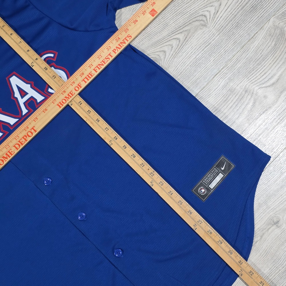 Texas Rangers Rougned Odor #12 Replica Alternate Button Down Jersey - Men's XL - Picture 3 of 8